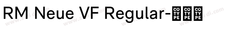 RM Neue VF Regular字体转换